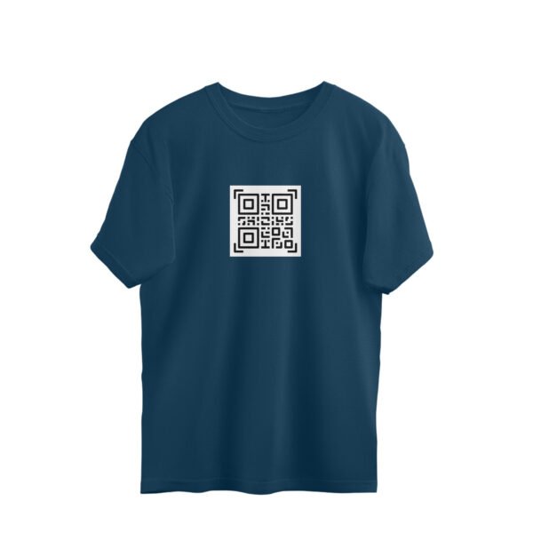 Custom QR Code Oversized T-Shirt – Personalized Streetwear Style - Image 11