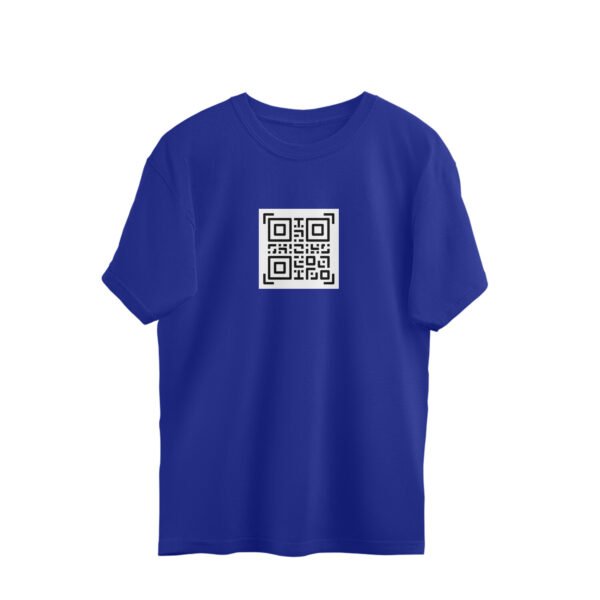 Custom QR Code Oversized T-Shirt – Personalized Streetwear Style - Image 5