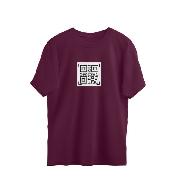 Custom QR Code Oversized T-Shirt – Personalized Streetwear Style - Image 7