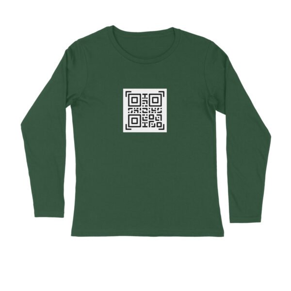 Custom QR Code Full Sleeve T-Shirt – Personalized Link Print - Image 5