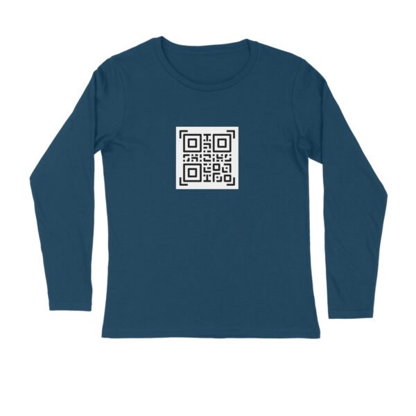 Custom QR Code Full Sleeve T-Shirt – Personalized Link Print - Image 7