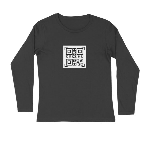 Custom QR Code Full Sleeve T-Shirt – Personalized Link Print - Image 13
